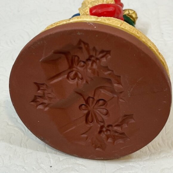 VTG 1998 Shaker Hearth Santa Clause "America" Terra Cotta Cookie Press 4.75" - Picture 3 of 15